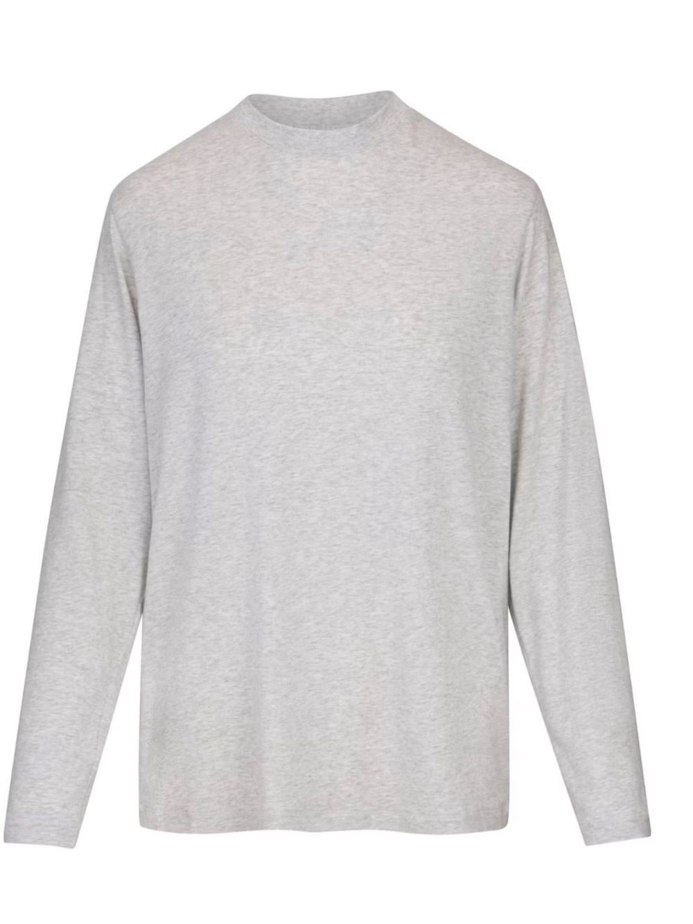 SKIMS Light Gray Long-Sleeve Mock Neck Top